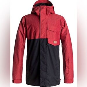 Men's DC Merchant Snowboard Jacket - Size Small - Red Chili Pepper W/ Black